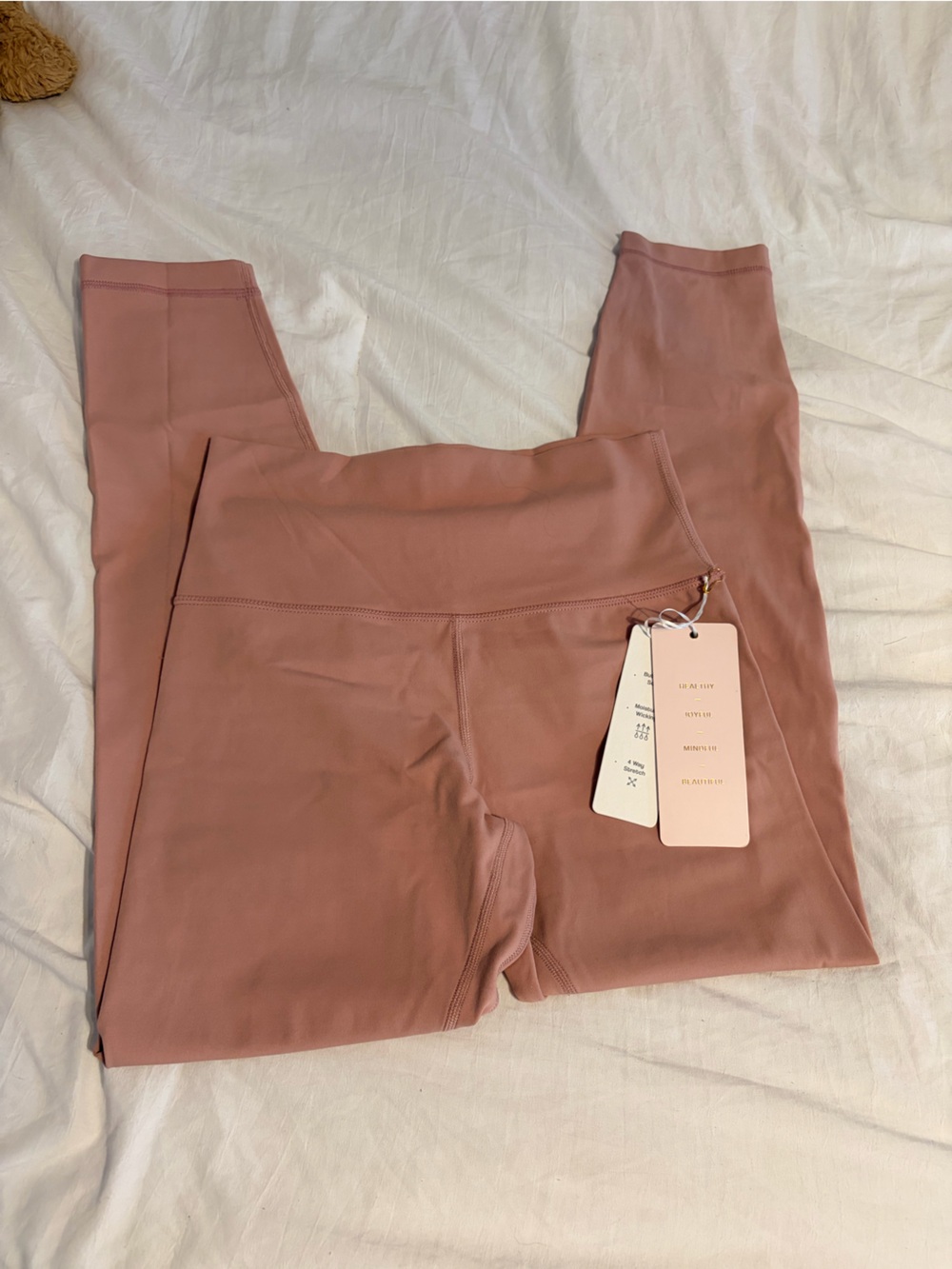 Love Tree Girls' Leggings in Dusty Rose